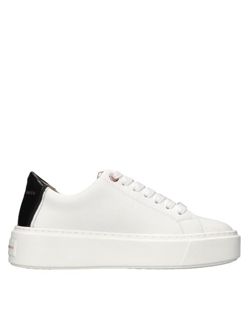 Sneakers in pelle ed ecopelle. ALEXANDER SMITH | LONDON HIGH WOMAN LHW 8402 WBKBIANCO-NERO